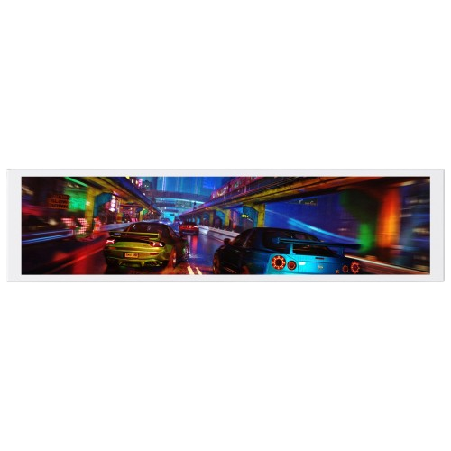 [GS2826] Secondary Screen 9.16 Inch White JUNGLE LEOPARD