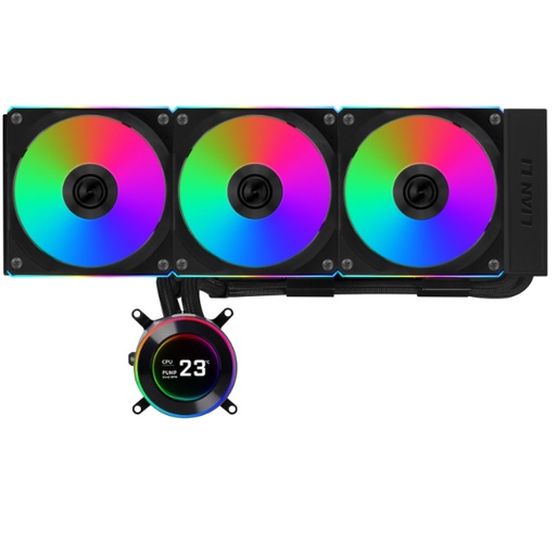 [GS2754] Lian Li Hydroshift II LCD-C 360 RGB BLACK Liquid CPU Cooler - 360mm AIO - 2.1” IPS LCD Screen