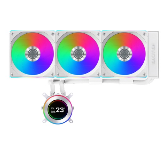 [GS2755] Lian Li Hydroshift II LCD-C 360 RGB WHITE Liquid CPU Cooler - 360mm AIO - 2.1” IPS LCD Screen