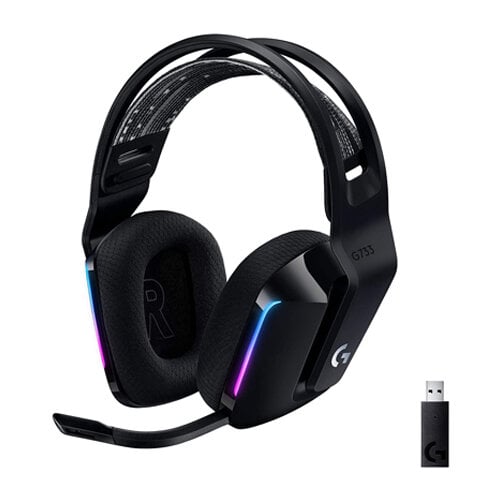 OPEN BOX - HEADSET LOGITECH LIGHTSPEED BLACK G733 GAMING