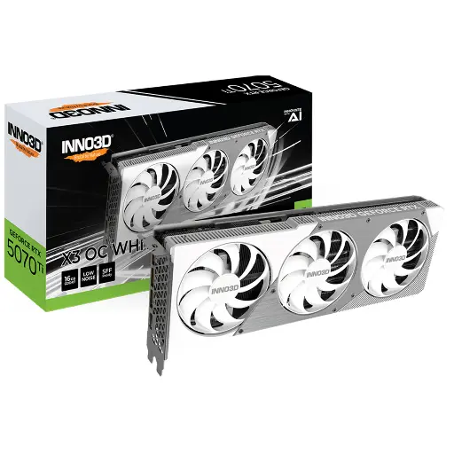 [GS2738] INNO3D GeForce RTX 5070 Ti OC 16GB X3  WHITE 