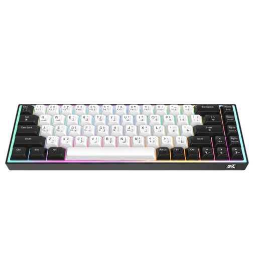 Al Barq Keyboard Camel Tech Magnetic Switch 8000 Hz Polling Rate Arabic/English - Black & White
