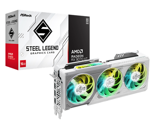 [GS2845] AMD Radeon™ RX 9070 XT Steel Legend 16GB WHITE