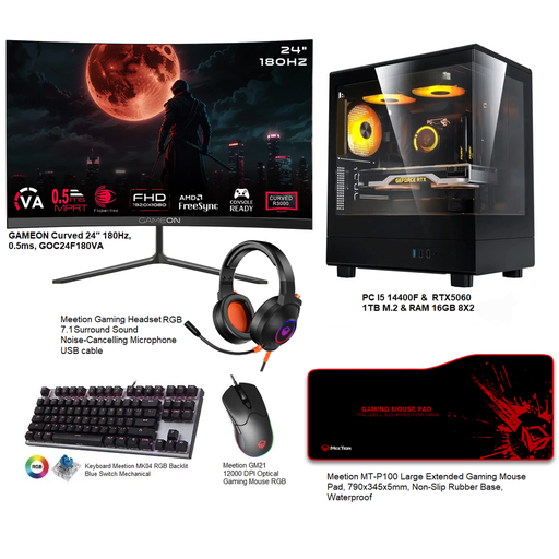 Gaming setup PC I5 14400F & RTX5060 GDDR7