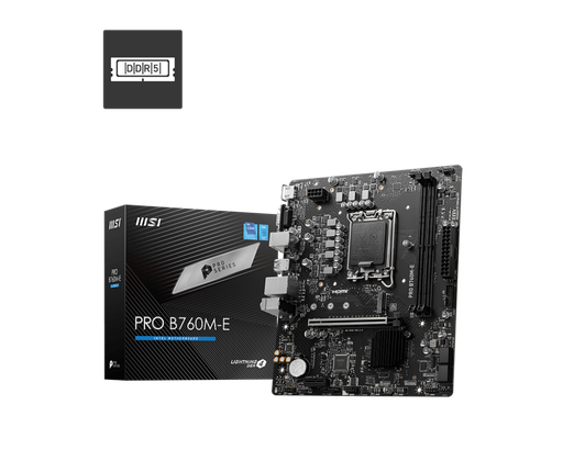 MSI PRO B760M-E DDR5 intel® LGA 1700 mATX Motherboard