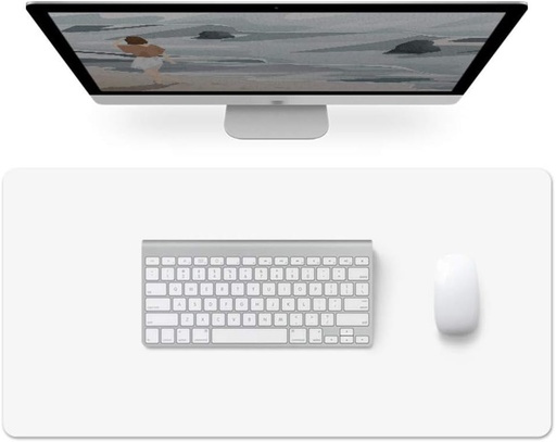 CHFQ Waterproof Writing Desk Pad Protector White 100x50cm