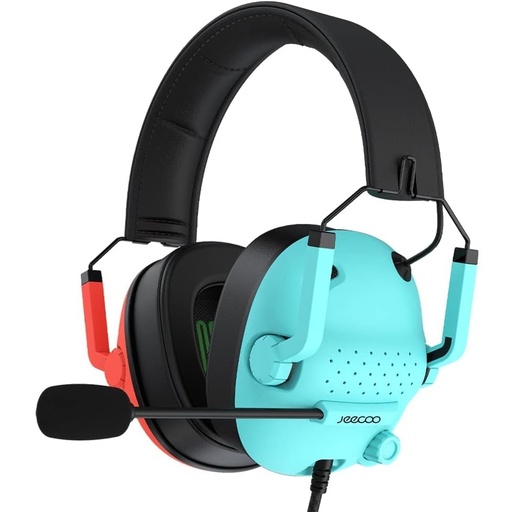 USED JEECOO J50 Gaming Headset WIRED PS4 PS5 Xbox PC - Red & Blue 