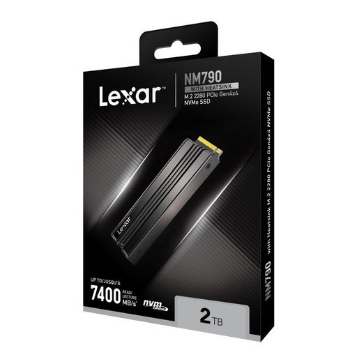 [GS2859] Lexar 2TB with Heatsink NM790 M.2 SSD NVMe PCIe Gen4x4 7400MB/S 