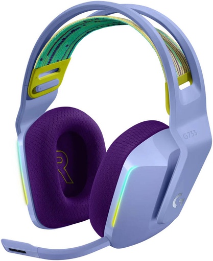  OPEN BOX  - HEADSET LOGITECH LIGHTSPEED LILAC G733 GAMING