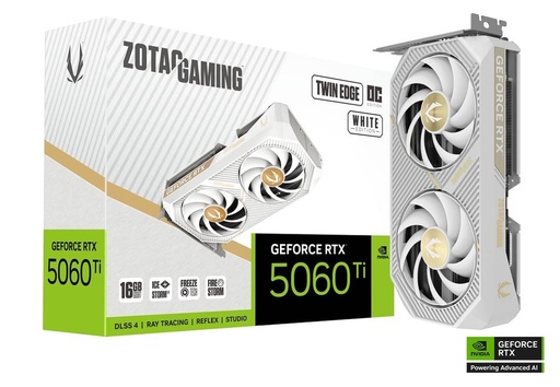 [GS2868] ZOTAC GAMING GeForce RTX 5060 Ti 16GB Twin Edge OC White Edition 