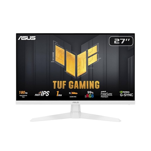 [GS2873] ASUS TUF WHITE 27" 180Hz, Fast IPS, 1ms (GTG), FreeSync Premium™, G-Sync Gaming Monitor VG279Q3A-W