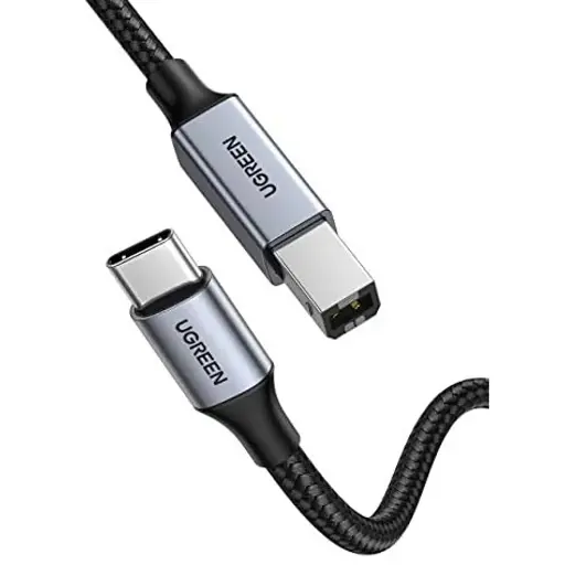 [GS2895] UGREEN USB-C to USB-B 2.0 Printer  Cable 2m (Black- 50446
