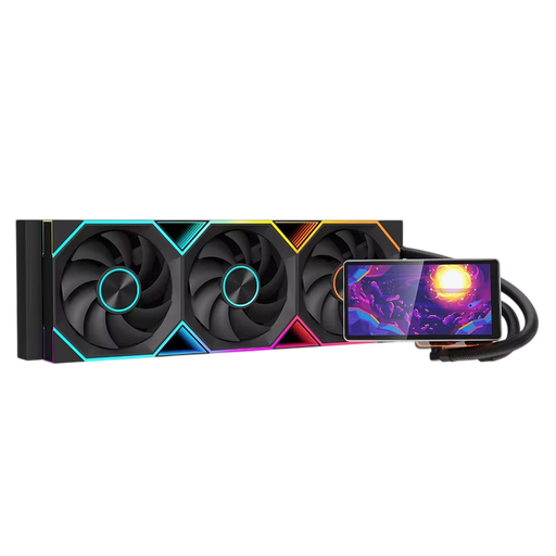 [GS2899] Jungle Leopard Liquid Cooler ProFlow 360 Black LCD 5.5 Inch
