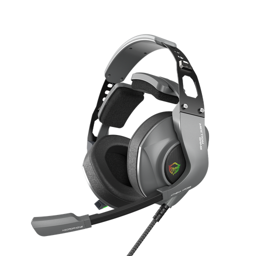 Meetion HP099 RGB Backlit Stereo 7.1 surround sound Wired Gaming Headset - Black-GRAY