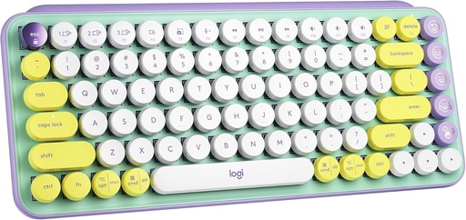 Logitech POP Keys Mechanical Wireless Keyboard with Customisable Emoji Keys -  Daydream Mint