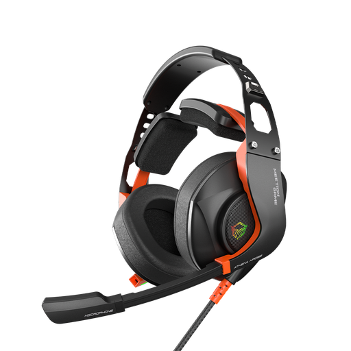 Meetion HP099 RGB Backlit Stereo 7.1 surround sound Wired Gaming Headset - Black-ORANGE