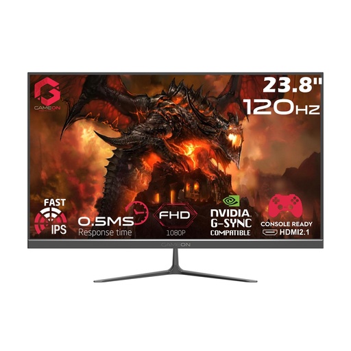 [GS0468] GAMEON Monitor 24" 120Hz 0.5ms Fast IPS - GOES24FHD120IPS 