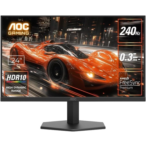 [GS2960]  AOC 24" 240HZ 0.3MS IPS HDR10 Adaptive Sync 24G11ZE 