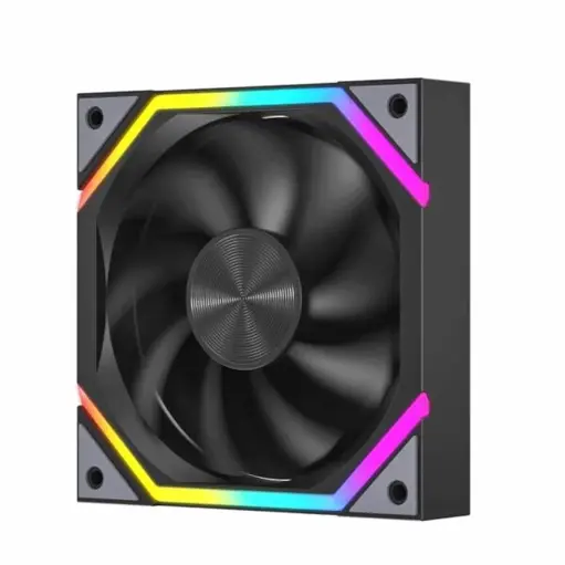 Jungle Leopard Galaxy ARGB FAN black - forward 