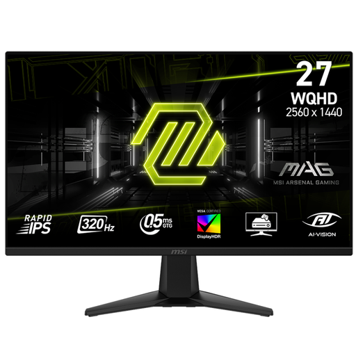 [GS3032] Msi 27" 2K 320Hz 0.5ms GTG IPS MAG 275QF X32 Gaming Monitor (حصرياً لدى قيمز ستور)