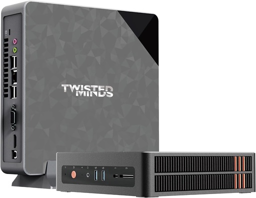Mini PC Intel Processor N95, 8 GB DDR4, 256 GB NVMe SSD, Intel UHD Graphics, Windows 11 Pro, Compact Desktop - Twisted Minds TM-MPN95-256