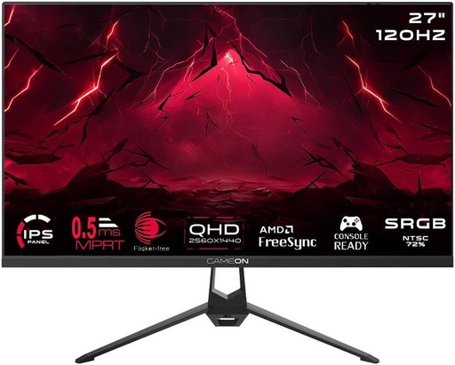  GAMEON 27″ 2K 120Hz 0.5ms Fast IPS 2560×1440 QHD Gaming Monitor GAMEON 27″ 2K 120Hz 0.5ms Fast IPS 2560×1440 QHD Gaming Monitor HDMI 2.1 GOES27QHD120IPS 