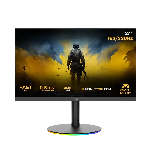 Twisted minds 27" 4K 160Hz/320Hz FHD Dual Switch, 0.5ms, HDMI 2.1, Fast IPS TMDX27B