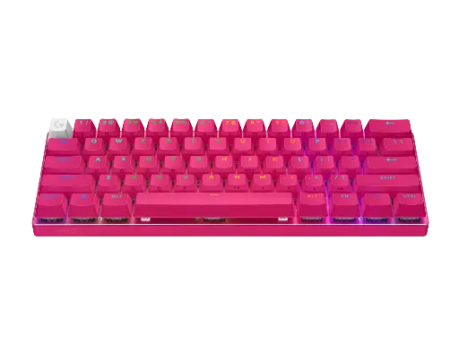 OPEN BOX - LOGITECH LIGHTSPEED PRO X 60%WIRELEES GAMING KEYBOAED / PINK