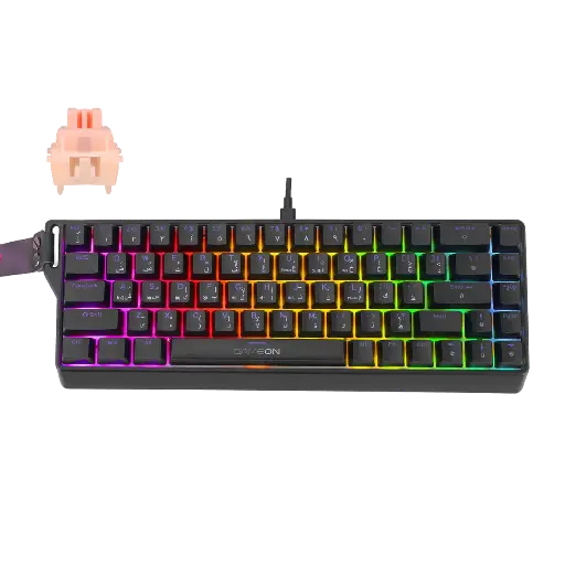 GAMEON Magnetic Switch RGB Mechanical Gaming Keyboard English/Arabic MAGPRO Series GOMG1K8-RS