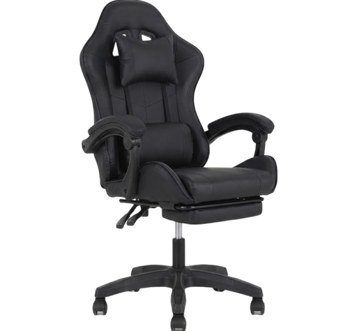  Gaming Chair FULL BLACK with Footrest 32FR