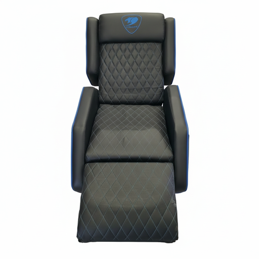 USED SOFA CHAIR - COUGAR BLACK & BLUE