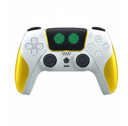 PLAYX DUALSHOCK WIERLRSS CONTROLLER LIMITED EDITIOM FOR PS3 PS4 and PC / WHITE YELLOW