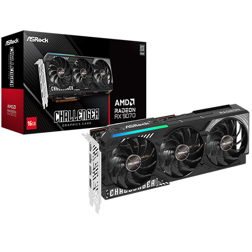 ASRock AMD Radeon RX 9070 Challenger 16GB Graphics Card GDDR6 20Gbps