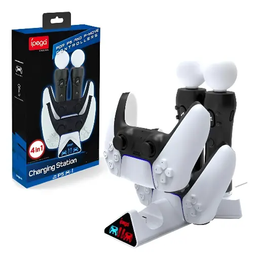 IPEGA FOR PS5 AND P-MOVE CONTROLLERS 4IN1 CHARGING STATION PG-P5011