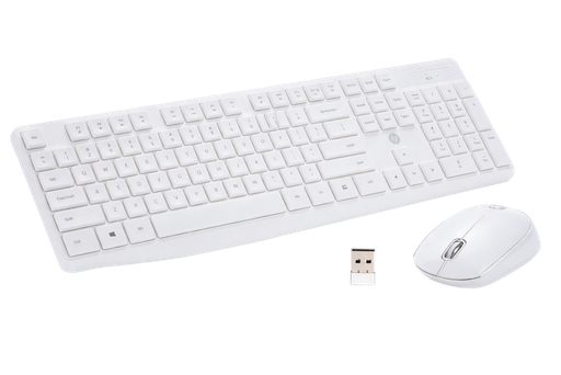 HP COMBO KEYBOARD AND MOUSE WIRELESS 2.4 GHZ WHITE - CS10
