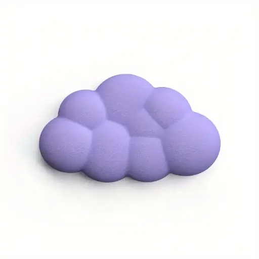 Purple Cloud Mouse Wrist Rest 