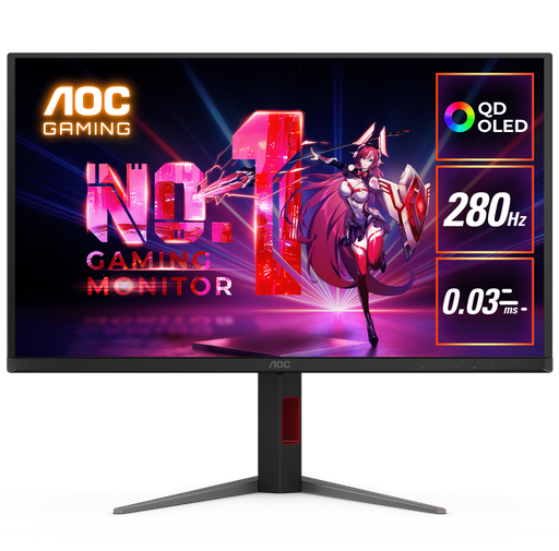 AOC 27" QD OLED QHD 280Hz 0.03ms Built-in speakers Gaming Monitor - Q27G4ZD