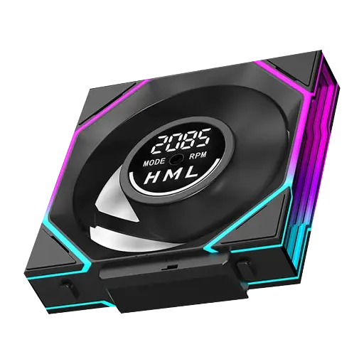 Jungle Leopard Interstellar V4 Digital Display single Black-Reverse fan case digital