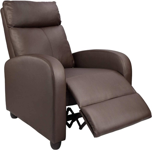 Sofa Adjustable Theater Padded Seat Backrest Winback Modern Recliner - Sofa 4410 brown