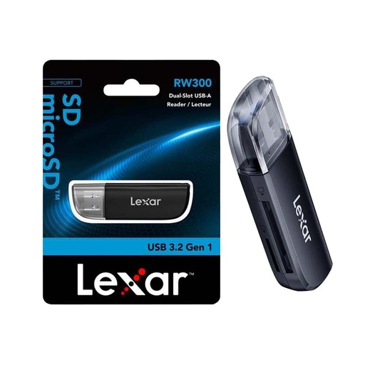 Lexar 2-in-1 Card Reader USB3.2 Type-C Dual Interface TF/SD Memory Card Dual-use Card Reade LRW300U-BNBNG