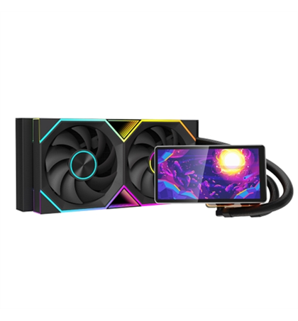 Jungle Leopard Liquid Cooler ProFlow 240 Black LCD 5.5 Inch
