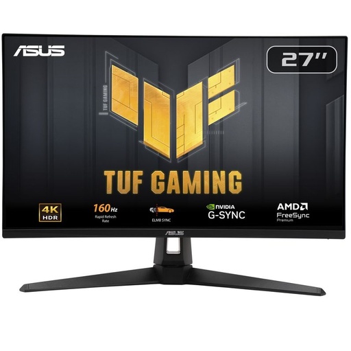 ASUS TUF Gaming 27" 4K 160Hz, 1ms(GTG), HDR, ELMB Sync,  95% DCI-P3, DisplayWidget Center, AMD FreeSync Premium, NVIDIA G-SYNC Compatibl VG27UQ1A