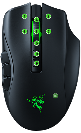 USED Razer Naga Pro Mouse Wired - BLACK