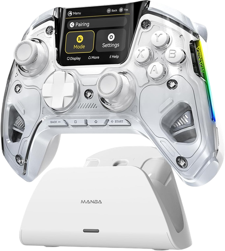 Manba One V2 Wireless RGB Gaming Controller – White