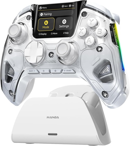 Manba One V2 Wireless RGB Gaming Controller – White