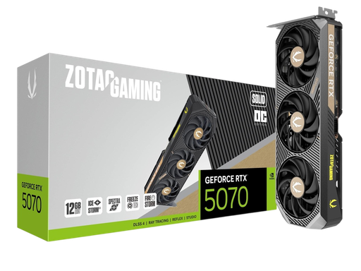 ZOTAC GAMING GeForce RTX 5070 SOLID OC 3FANS 