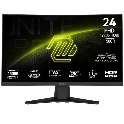 MSI 24" Curved 180hz, 1ms, Rapid VA, HDR Ready, Gaming Monitor MSI MAG 244C