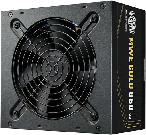 Cooler Master MWE Gold V3 850W ATX 3.1 PCI-E 5.0 80+ Gold Power Supply Black