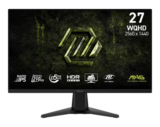 Msi 27 2K 210Hz 0.5ms GTG IPS MAG 275QF E21 Gaming Monitor (حصرياً لدى قيمز ستور)