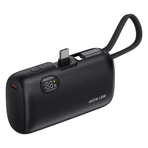 {GNPOCV10KPBBK} Green Lion POCKET VOLT 10000mAh Power Bank PD 20W - Black